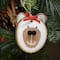 Bear Face Wood Slice Ornament